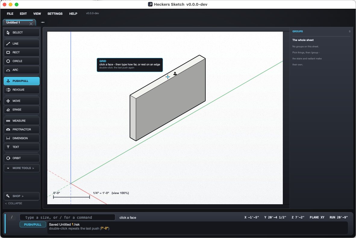 Heckers Sketch on macOS